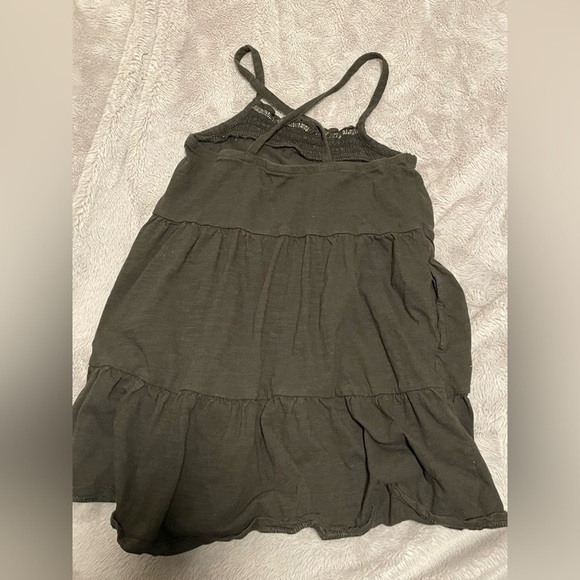 Bixby Nomad Black Spaghetti Cross Strap Smocked Dress Size 6-7 - Picture 3 of 5